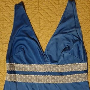 Vintage Long Satin Night Gown with Lace Detail❣👗❣